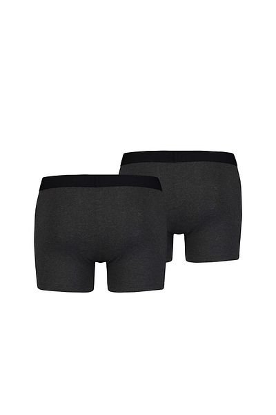 Levi's LEVI´S Herren Boxershorts, 2er Pack - Solid Basic Boxer, Logobund