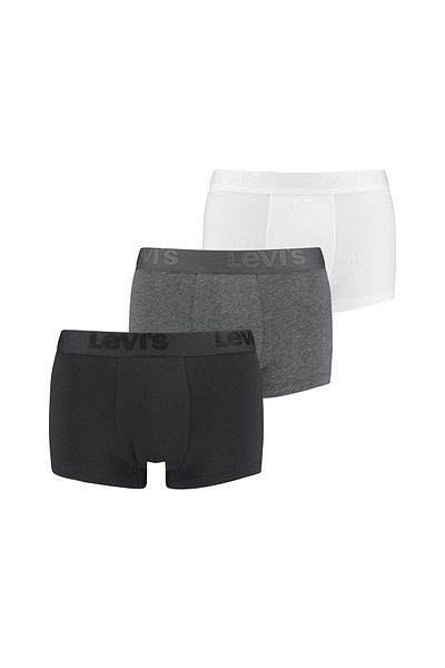 Levi's LEVI'S Herren Trunks – 3er-Pack, flexibler Trunk aus Premium-Baumwolle