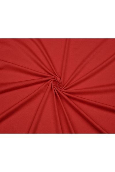 ÖZGÜR KUMAŞ Red Single Jersey Combed Cotton Fabric