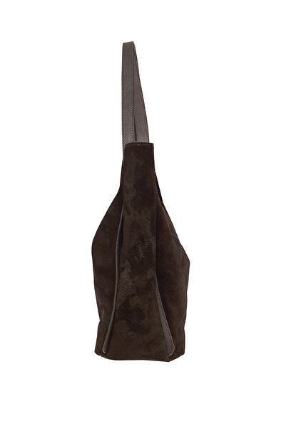 Ysmn Genuine Leather Suede Women's Shoulder Bag Black Yc011908hsd01