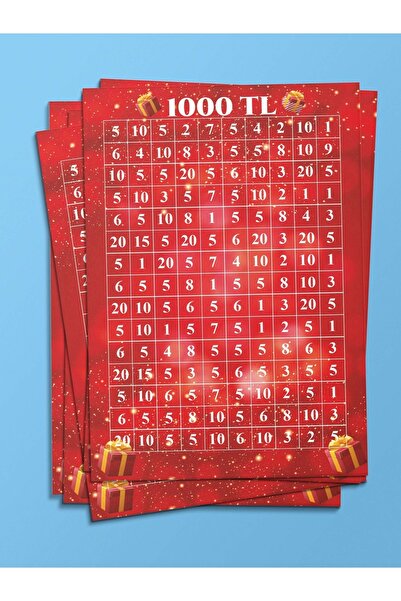 Panorama Ajans Para Biriktirme Hedef Kağıdı 5'li 1000 Tl