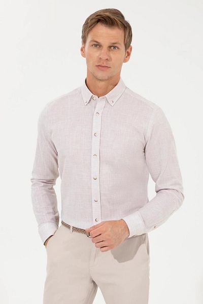 Pierre Cardin Бежова тениска риза