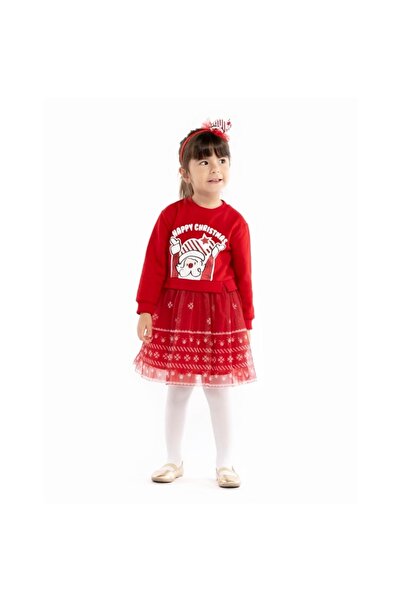 eladamoda Red Santa Claus Concept Sweat Dress and Crown