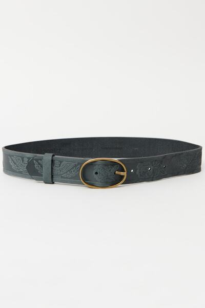 WRANGLER %100 Deri Siyah Kemer