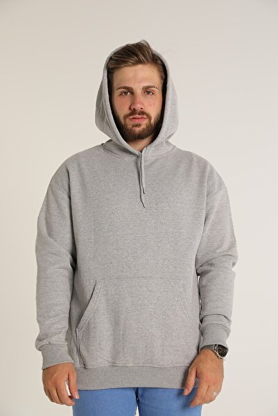 Swana Hanorac din bumbac moale cu glugă cu 3 fire pentru bărbați