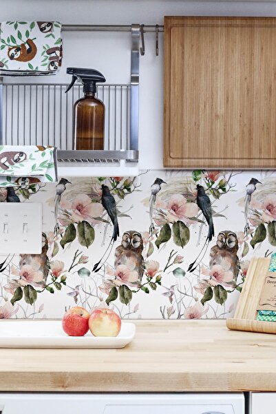 DECORIO HOME Mutfak Tezgah Arası Fayans Kendinden Yapışkanlı Folyo Kaplama Sticker