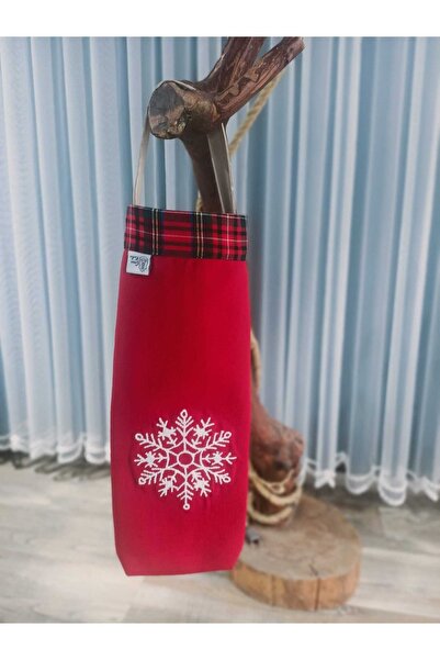 çınar kadın kooperatifi Yılbaşı El Yapımı Kar Tanesi Panç Şarap Elbisesi Şişe...