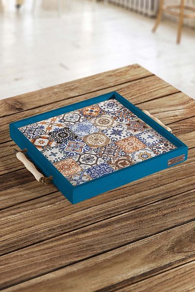 Resmo Esperanza Tray 32x32cm Natural Solid Ceramic Presentation Tray