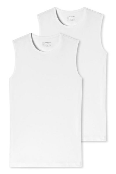 Schiesser Herren Tanktop 2er Pack – Serie „95/5“, Rundhals, S-4XL