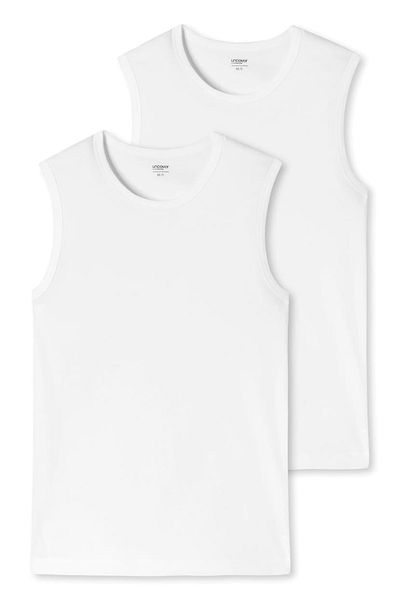 uncover by Schiesser Packung mit 2 Herren-Tanktops – Serie „Mid-Out“, Rundhals