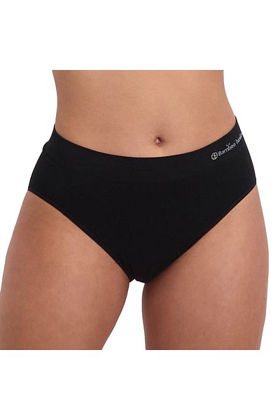 Bamboo Basics Damen Slips, 3er Pack - BELLE nahtlose Slips, Jersey, Logo