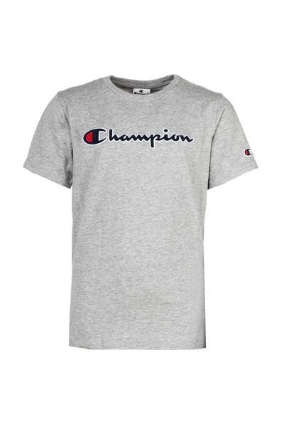 Champion Kinder Unisex Logo, großes Baumwolle, einfarbig T-Shirt - Rundhals, Trendyol - Crewneck