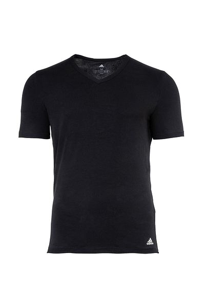 adidas Herren T-Shirt, 2er Pack - Active Flex Cotton, V-Ausschnitt, uni