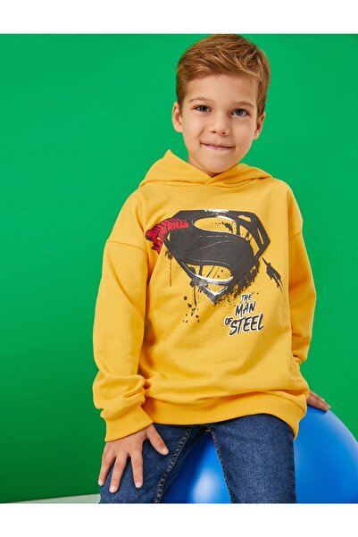 Koton Φούτερ Superman με άδεια χρήσης με κουκούλα