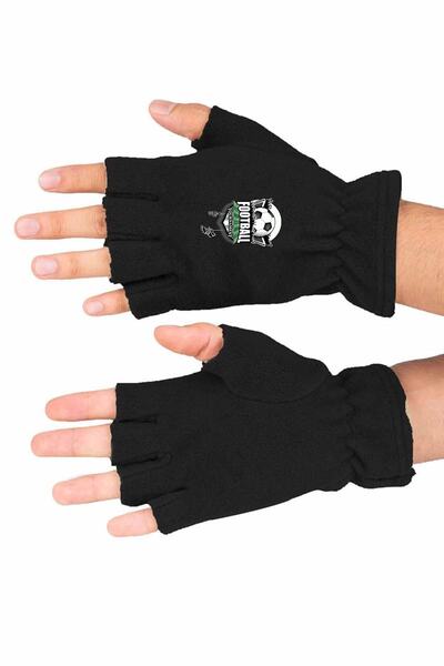 Zeron Tasarım قفازات صوف شتوية مطبوعة متطابقة Bll1160