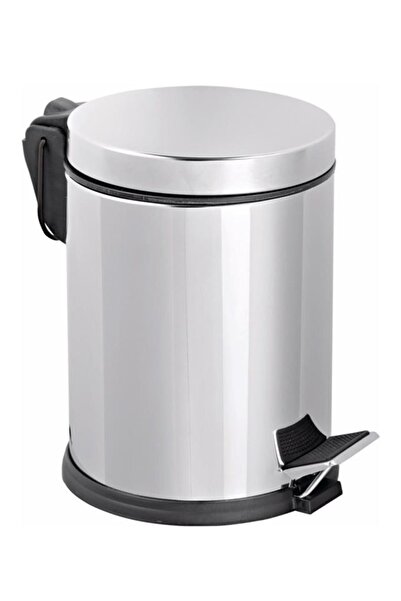 abnturk Paslanmaz Çelik 21x26 5 Litre Sağlam Ve Kaliteli Pedallı Çöp Kovası