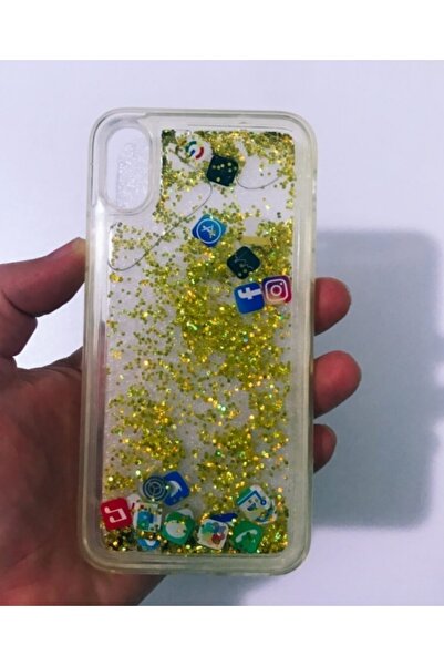 İVEYS Iphone X - Xs Uyumlu Sulu Akışkanlı Silikon Kılıf