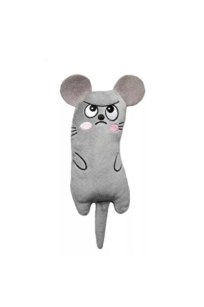 TİNEKE Plush Cat Toy with Cat Herb and Catnip Gray 1 Piece