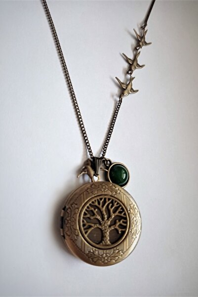 LADYMİRAGE Bird's Paradise Medallion Necklace