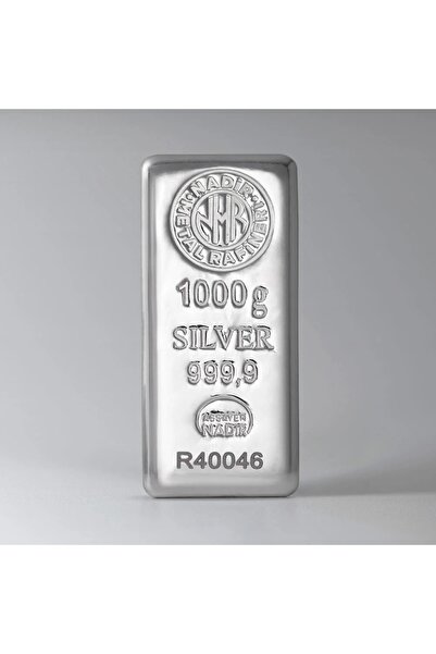 Nadir Gold 1000 Gram Külçe Gümüş 999.9 Ayar