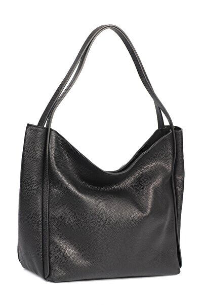 Ysmn Γυναικεία τσάντα ώμου από γνήσιο δέρμα Μαύρη Yc011908ddz