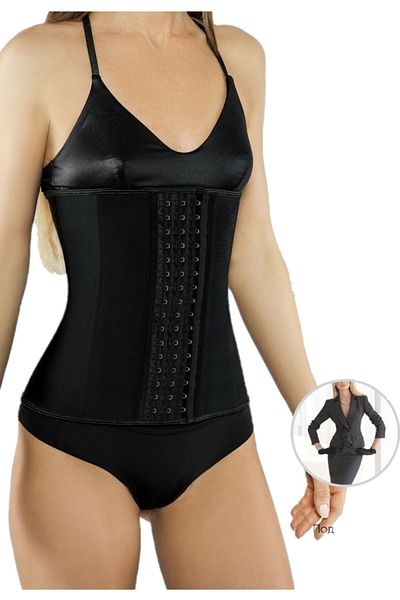 MİSTİRİK Tvigoso 4-Stage Waist Corset for Upright Posture and Hourglass Look Black Color