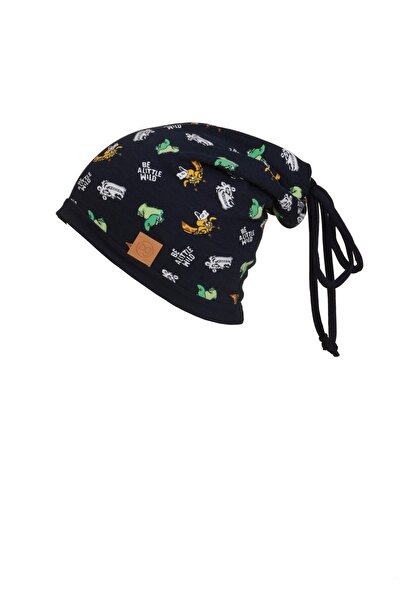 Babygiz Бавовняна двошарова м'яка темно-синя фігурна шапка-бейсболка для хлопчиків, 100% натуральна, вітчизняного виробництва.