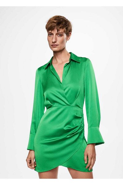 MANGO Woman Rochie cu volan