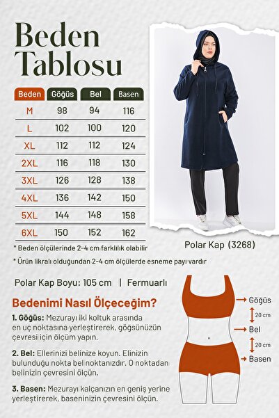 Aşkı Endam Μεγάλο μέγεθος με κουκούλα και φερμουάρ Fleece Cap - Mink