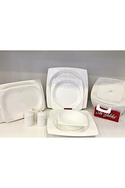 Aryıldız Bone Square Porselen 60 Parça Yemek Takımı 45004