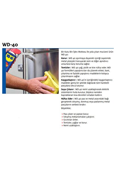 WD-40 24'lü Koli Wd40 Çok Amaçlı Pas Sökücü Yağlayıcı Kayganlaştırıcı Sprey 400 ml