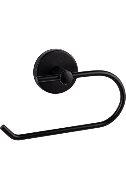 FNDHOME Black Coverless Toilet Paper Holder Wc
