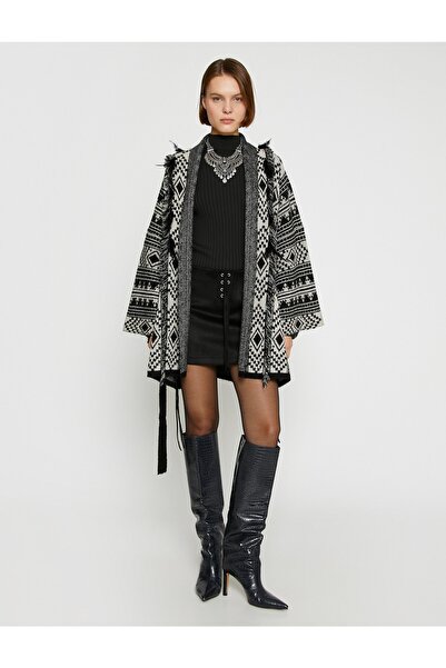 Koton Λεπτομερής Ζακέτα Oversize με φτερά