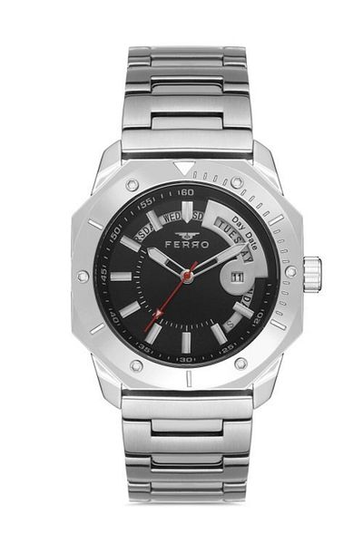 Tesbihane Ferro Silver Steel Cord Men's Wristwatch F11198a-a2 F11198a-a2