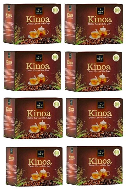 MEW KİNOA ÇAY Kinoa Bitkisel Dedoxs 40 Lı Süzen Poşet (8 Paket)