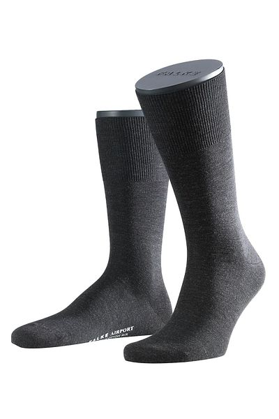 FALKE Herren Socken – Flughafen, Kurzstrumpf, Unifarben Freizeit- und Business-Socken