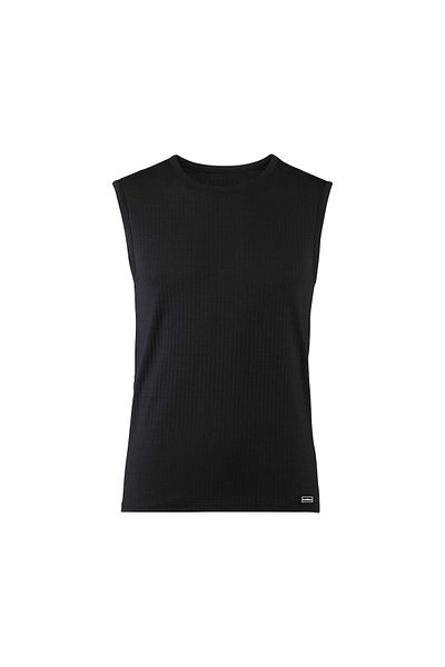 Bruno Banani Herren Tanktop - Check Line 2.0, Rundhals, Polyamid, Karo, Logo, einfarbig