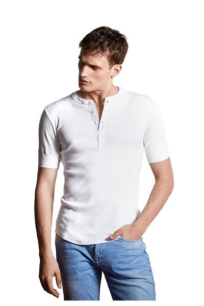 Schiesser Revival Herren Shirt - 1/2 Arm, Kurzarm Unterhemd, Karl-Heinz