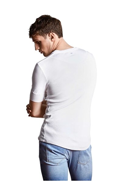Schiesser Revival Herren Shirt - 1/2 Arm, Kurzarm Unterhemd, Karl-Heinz