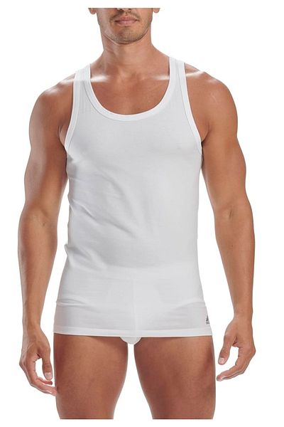 adidas Herren Tank Top, 2er Pack - Active Flex Cotton, Unterhemd, ärmellos, uni