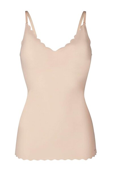 Skiny Damen Spaghetti-Shirt - Top, V-Ausschnitt, Pads, Micro Lovers, Mikrofaser