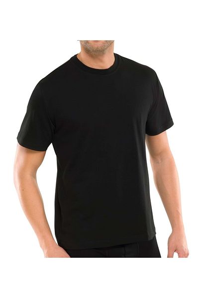 Schiesser Herren American T-Shirt 2er Pack - 1/2 Arm, Unterhemd, Rundhals