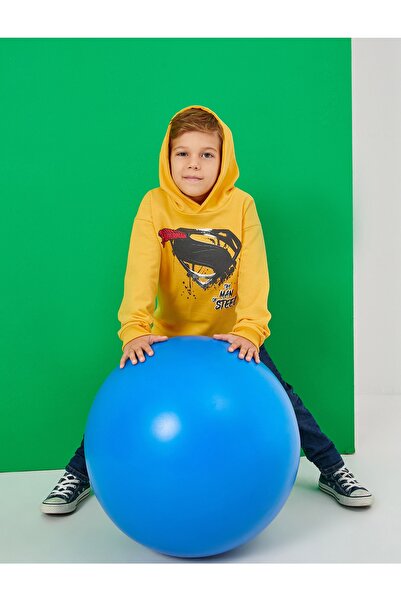 Koton Φούτερ Superman με άδεια χρήσης με κουκούλα