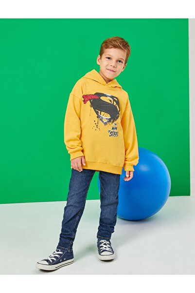 Koton Φούτερ Superman με άδεια χρήσης με κουκούλα