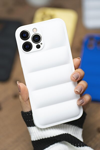 mooodcase Iphone 13 Pro Uyumlu Airbag Puffer Silikonlu Şişme Kılıf