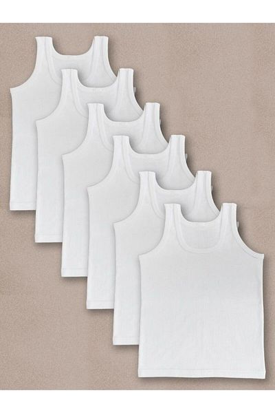 GECKO COLLECTION Gecko 6-Piece Men's Surfing Tank - 100% Cotton Single Jersey Fabric