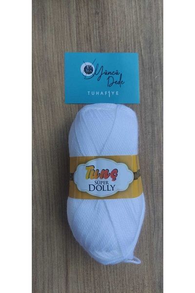 Tunç Dolly Booties Socks Hand Knitting Yarn White