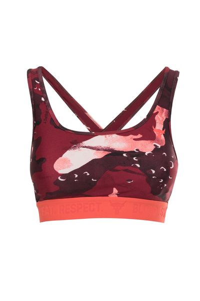 Under Armour Womens Armour Mid Crossback Sports Bra in Red