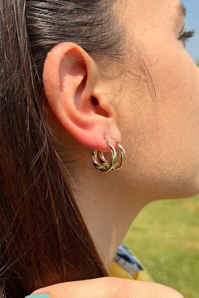 GençTaş Kuyumculuk 14 Ayar Altın Burgu Küpe