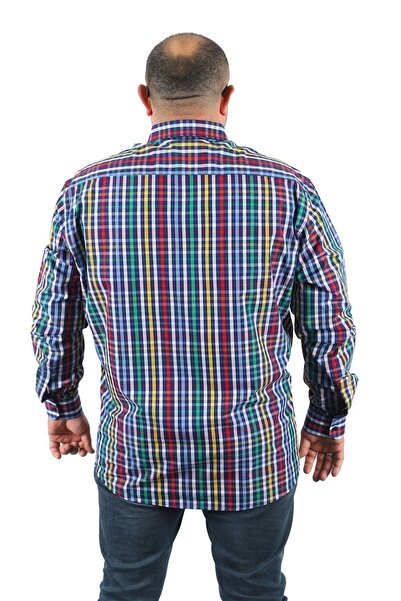 MocGrande Ανδρικό πουκάμισο Piqquare μεγάλου μεγέθους 23360 Πράσινο